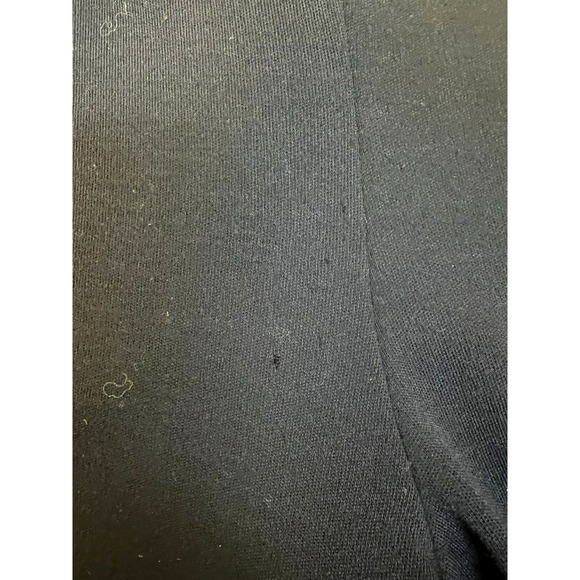 Donna Karen Vintage Jumpsuit Navy Blue Wool Jersey Halter Tie Plunging V-Neck, 4 - Picture 6 of 13